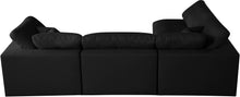 Load image into Gallery viewer, Plush Black Velvet Standard Cloud Modular Sectional