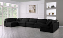 Load image into Gallery viewer, Plush Black Velvet Standard Cloud Modular Sectional