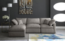 Load image into Gallery viewer, Plush Grey Velvet Standard Cloud Modular Sectional