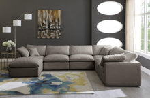 Load image into Gallery viewer, Plush Grey Velvet Standard Cloud Modular Sectional