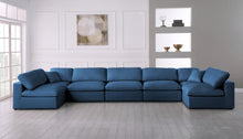 Load image into Gallery viewer, Plush Navy Velvet Standard Cloud Modular Sectional