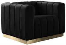 Load image into Gallery viewer, Marlon Black Velvet Chair