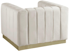 Load image into Gallery viewer, Marlon Cream Velvet Chair