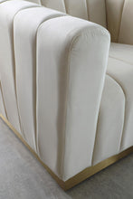 Load image into Gallery viewer, Marlon Cream Velvet Chair