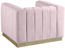 Load image into Gallery viewer, Marlon Pink Velvet Chair