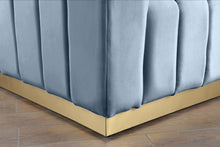 Load image into Gallery viewer, Marlon Sky Blue Velvet Chair