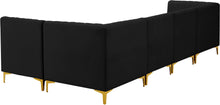 Load image into Gallery viewer, Alina Black Velvet Modular Sectional