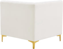 Load image into Gallery viewer, Alina Cream Velvet Corner Chair