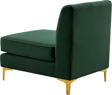 Load image into Gallery viewer, Alina Green Velvet Armless Chair
