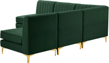 Load image into Gallery viewer, Alina Green Velvet Modular Sectional