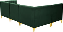 Load image into Gallery viewer, Alina Green Velvet Modular Sectional