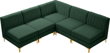 Load image into Gallery viewer, Alina Green Velvet Modular Sectional