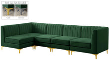Load image into Gallery viewer, Alina Green Velvet Modular Sectional