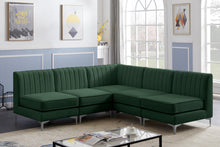 Load image into Gallery viewer, Alina Green Velvet Modular Sectional