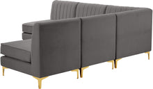 Load image into Gallery viewer, Alina Grey Velvet Modular Sectional
