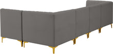 Load image into Gallery viewer, Alina Grey Velvet Modular Sectional