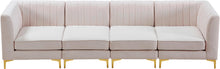 Load image into Gallery viewer, Alina Pink Velvet Modular Sectional