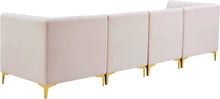 Load image into Gallery viewer, Alina Pink Velvet Modular Sectional