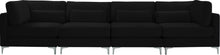 Load image into Gallery viewer, Julia Black Velvet Modular Sofa (4 Boxes)