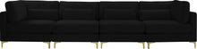 Load image into Gallery viewer, Julia Black Velvet Modular Sofa (4 Boxes)