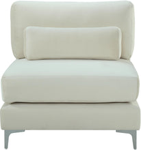 Load image into Gallery viewer, Julia Cream Velvet Modular Armless Chair