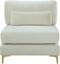 Load image into Gallery viewer, Julia Cream Velvet Modular Armless Chair