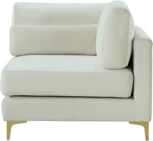 Load image into Gallery viewer, Julia Cream Velvet Modular Corner Chair