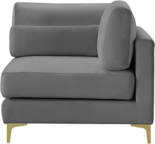 Load image into Gallery viewer, Julia Grey Velvet Modular Corner Chair