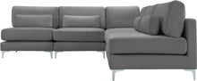 Load image into Gallery viewer, Julia Grey Velvet Modular Sectional (5 Boxes)