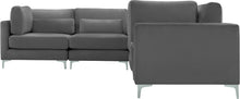 Load image into Gallery viewer, Julia Grey Velvet Modular Sectional (6 Boxes)
