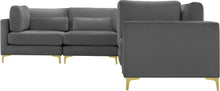 Load image into Gallery viewer, Julia Grey Velvet Modular Sectional (6 Boxes)