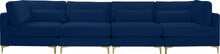 Load image into Gallery viewer, Julia Navy Velvet Modular Sofa (4 Boxes)