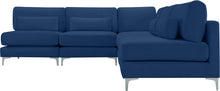 Load image into Gallery viewer, Julia Navy Velvet Modular Sectional (5 Boxes)