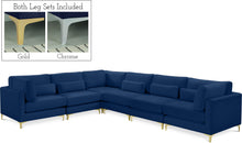 Load image into Gallery viewer, Julia Navy Velvet Modular Sectional (6 Boxes)