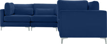 Load image into Gallery viewer, Julia Navy Velvet Modular Sectional (6 Boxes)