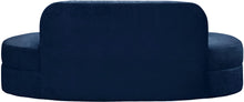 Load image into Gallery viewer, Mitzy Navy Velvet Sofa