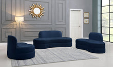Load image into Gallery viewer, Mitzy Navy Velvet Chair