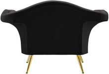 Load image into Gallery viewer, Lips Black Velvet Chair