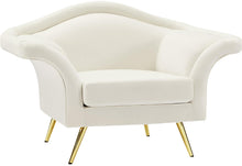 Load image into Gallery viewer, Lips Cream Velvet Chair