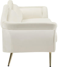 Load image into Gallery viewer, Lips Cream Velvet Sofa