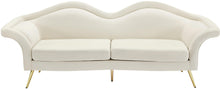 Load image into Gallery viewer, Lips Cream Velvet Sofa