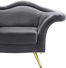 Load image into Gallery viewer, Lips Grey Velvet Chair