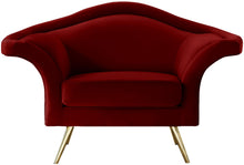 Load image into Gallery viewer, Lips Red Velvet Chair