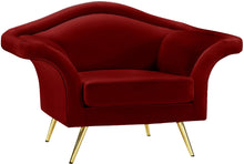 Load image into Gallery viewer, Lips Red Velvet Chair