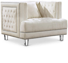 Load image into Gallery viewer, Lucas Cream Velvet Chair