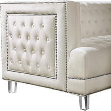 Load image into Gallery viewer, Lucas Cream Velvet Loveseat