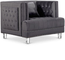 Load image into Gallery viewer, Lucas Grey Velvet Chair