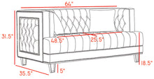 Load image into Gallery viewer, Lucas Cream Velvet Loveseat