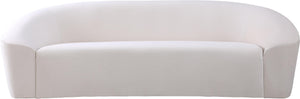 Riley Cream Velvet Sofa