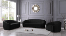 Load image into Gallery viewer, Riley Black Velvet Sofa